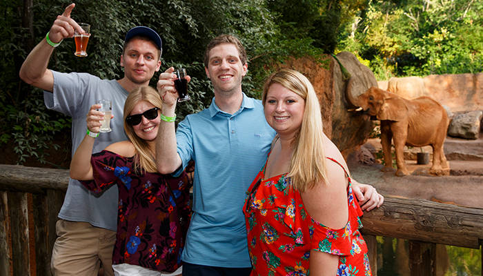 Brew-at-the-Zoo-2019 drinking at zoo