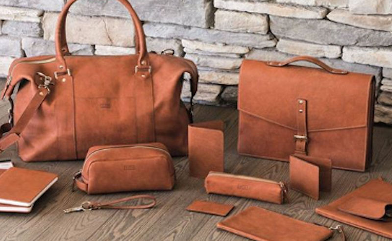Slate collection leather goods